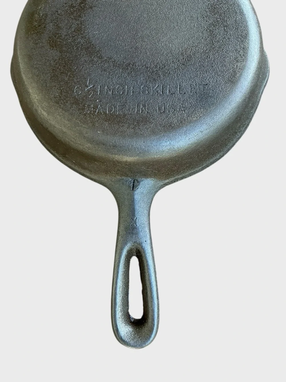 Unmarked Wagner Cast Iron Skillet 6 1/2” Vintage USA Restored